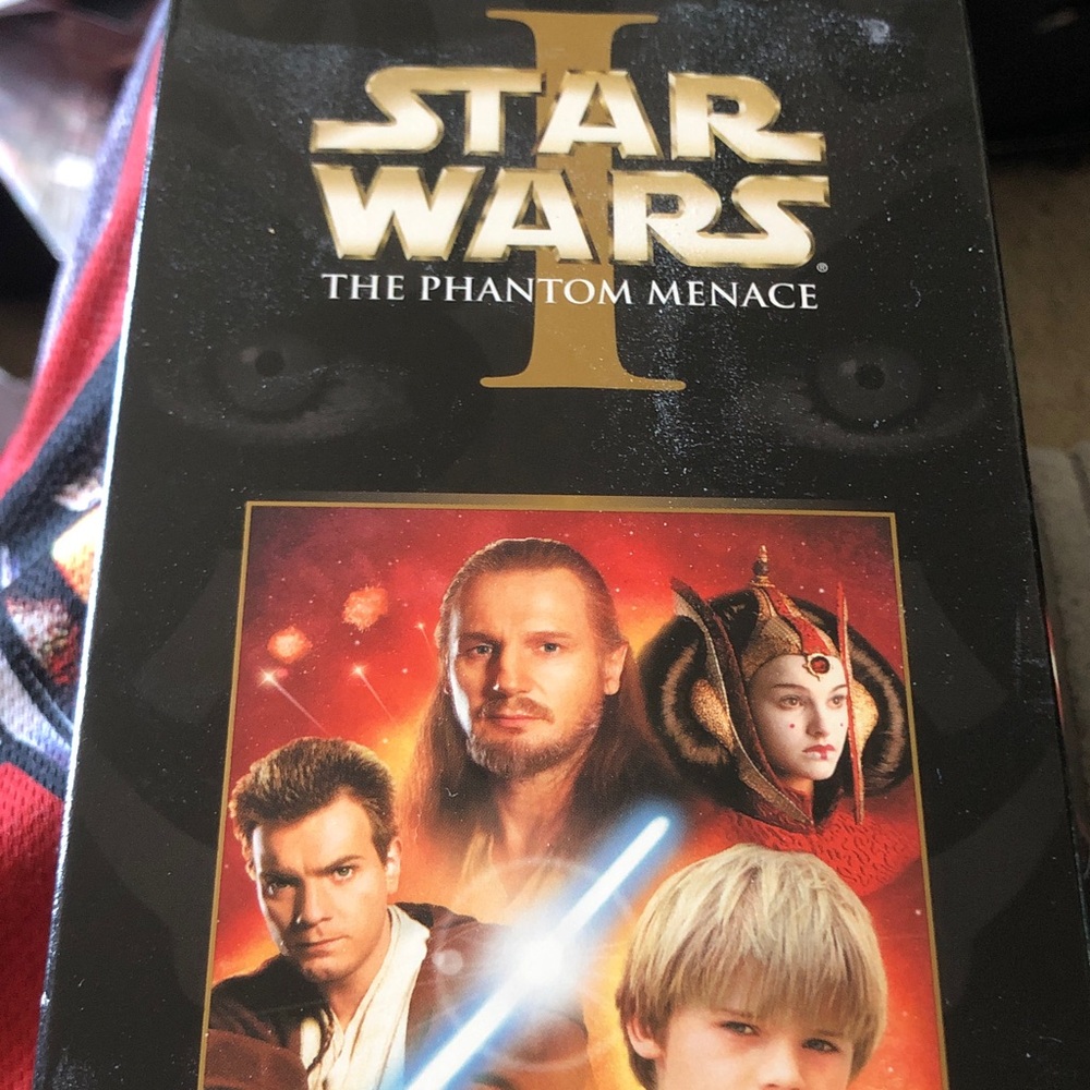 Star Wars VHS Cover — Black & Gold with Red Artwork